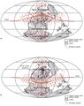 <b>Figure 60</b>  Conceptual model of Pangea during an interglacial episode of the Pennsylvanian. From Cecil, C.B., F.T. Dulong, R.R. West, R. Stamm, B. Wardlaw, and N.T. Edgar, 2003b, Climate controls on the stratigraphy of a Middle Pennsylvanian cyclothem in North America, in C.B. Cecil and N.T. Edgar, eds., Climate controls on stratigraphy: SEPM Special Publication 77, p. 151–180. Copyright © 2003, used with permission of SEPM; permission conveyed through Copyright Clearance Center, Inc. ITCZ, intertropical convergence zone.