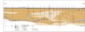 '''Figure 12'''  Cross section of Galatia channel in American Coal’s Galatia Mine in Saline County, Illinois, based on core drilling and observations in mine.
